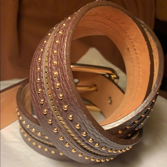 Michael Kors leather inlay/studs belt in EC - Picture 3 of 15